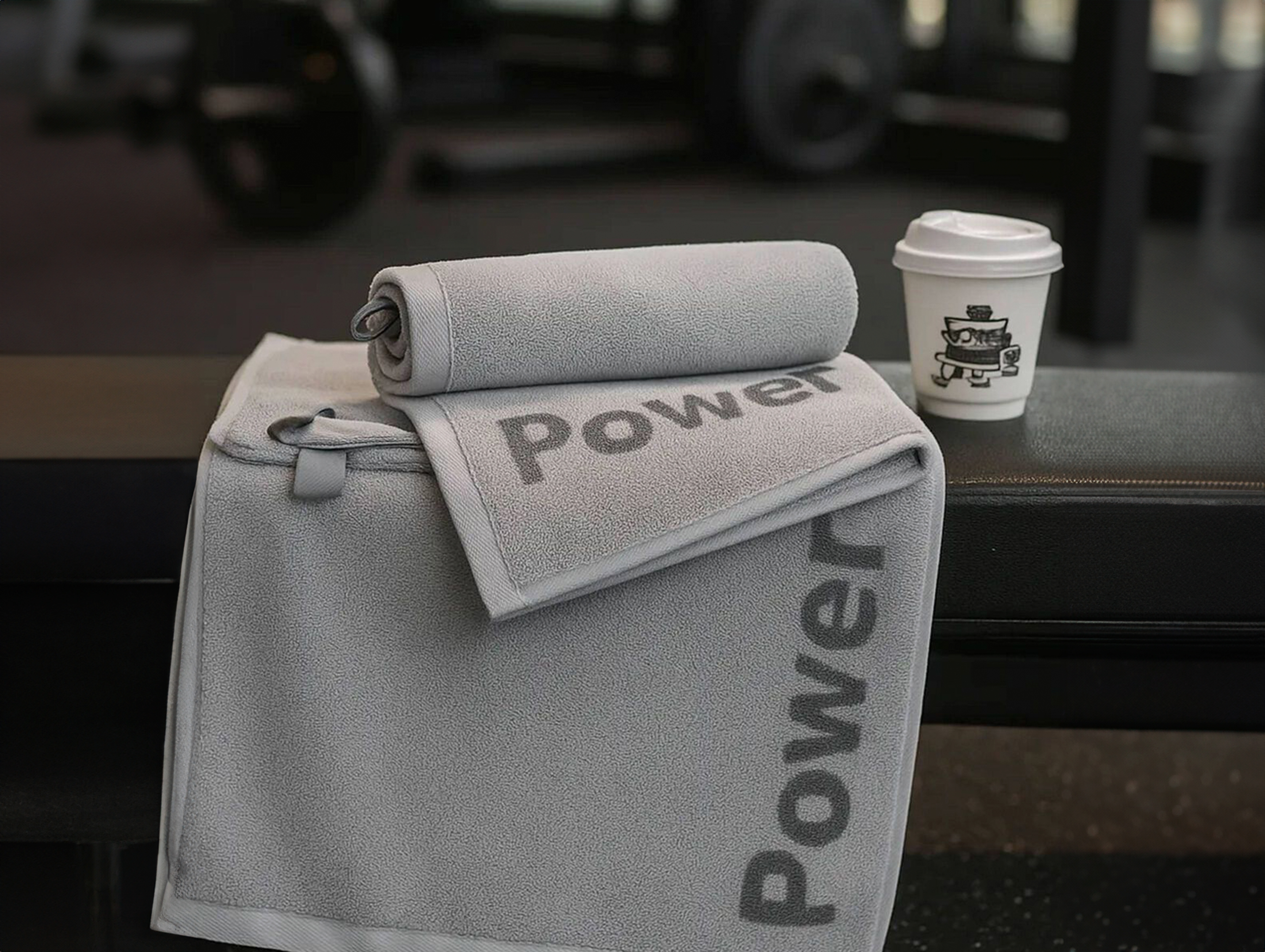 Fabric bedside organizer hanging on a bedroom door with everyday items stored neatly.